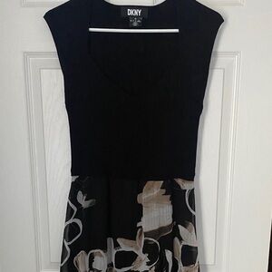 DKNY Black Sleeveless Dress